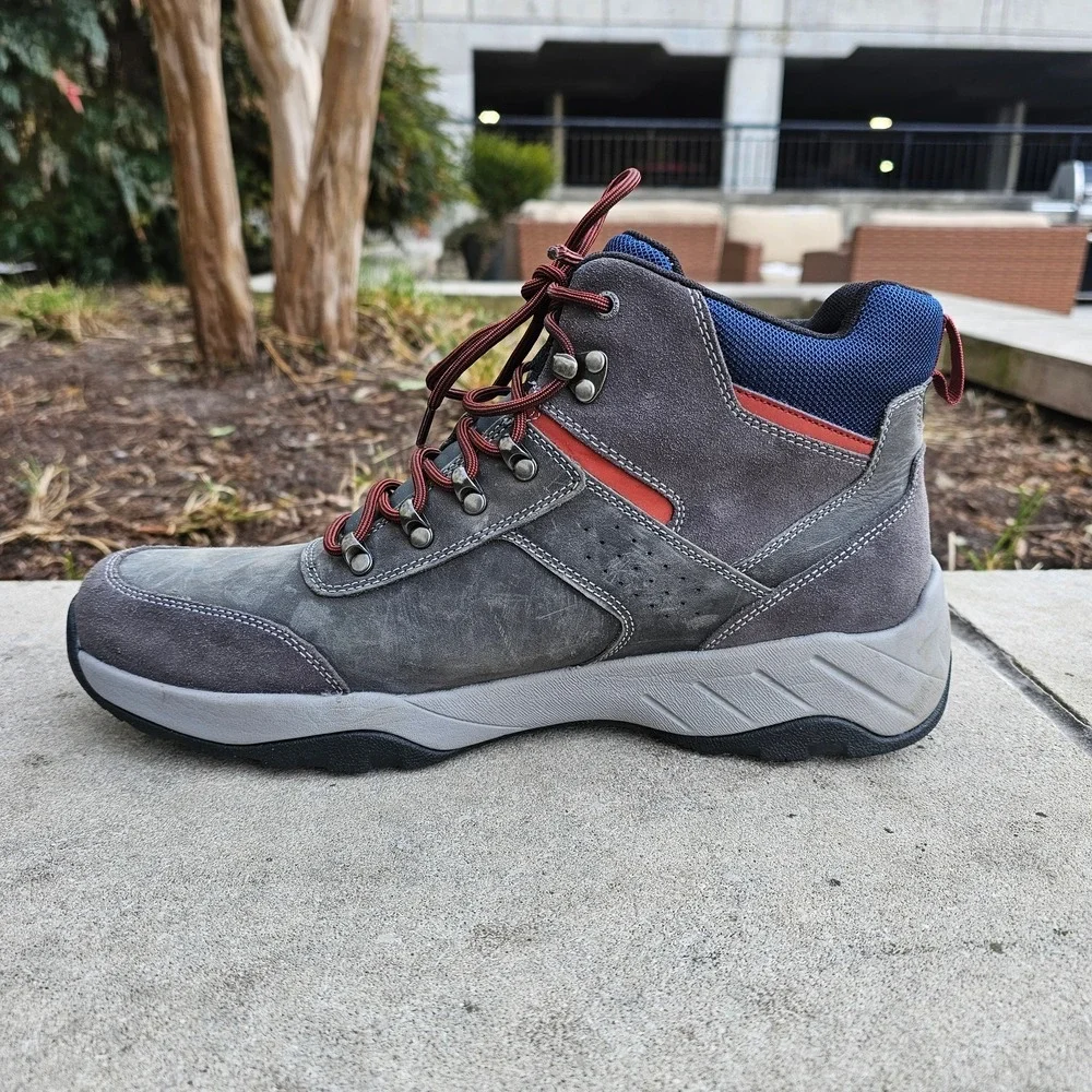 Rockport XCS Spruce Peak Waterproof Hiking‎ Boots Men 12 Grey Hydro-Shield  ~